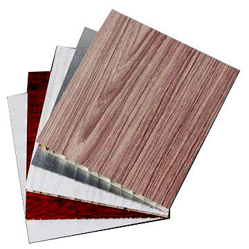 Mua 5mm đến 200mm Aluminium Honeycomb Composite Panel với lớp phủ PVDF Màu gỗ online manufacture