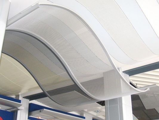Giá nhà máy nhôm Hyperbolic Solid Panel cho bên ngoài tòa nhà mặt tiền bức tường rèm