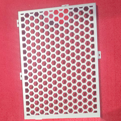 Mô hình rỗng sáu góc Perforated Aluminium Wall Cladding Panel And Building Decoration Material
