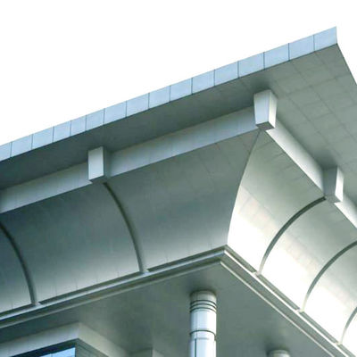 Xây dựng thương mại Eave được bao phủ bởi các tấm lớp phủ nhôm với thiết kế tùy chỉnh